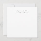 Invitation Nouvel An Sove Party Black and White Party (Dos)