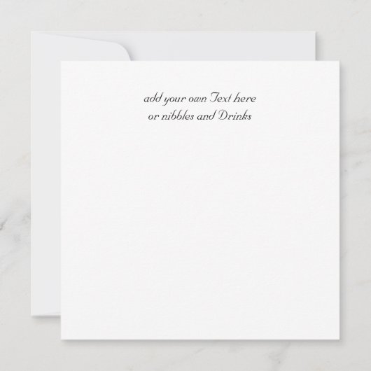 Invitation Nouvel An Sove Party Black and White Party (Dos)