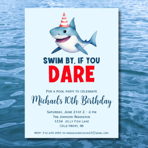 Invitation Nouvel anniversaire de la fête de la piscine de re