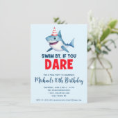 Invitation Nouvel anniversaire de la fête de la piscine de re (Debout devant)