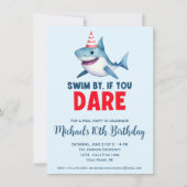 Invitation Nouvel anniversaire de la fête de la piscine de re (Devant)