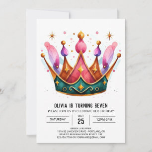 Invitation Nouvel anniversaire de la princesse de Bohême