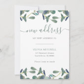 Invitation Nouvelle adresse | Eucalyptus Crest Moving Faire-p (Devant)