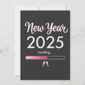 Invitation Nouvelle année Chargement 2025 Bonne année Xmas (Devant)