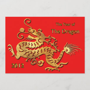 Invitation Nouvelle année chinoise 2012 ans du dragon