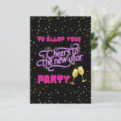 Invitation nouvelle année heureuse (Debout devant)