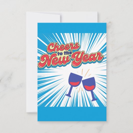 Invitation nouvelle année heureuse (Devant)