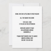 INVITATION NOUVELLE ANNONCE D'ADOPTION D'ANIMAL PHOTO INVITAT (Dos)