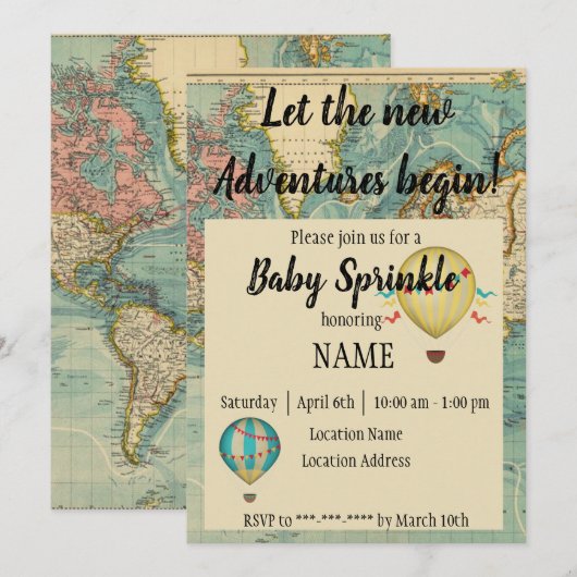 Invitation Nouvelle Aventure (Devant / Derrière)