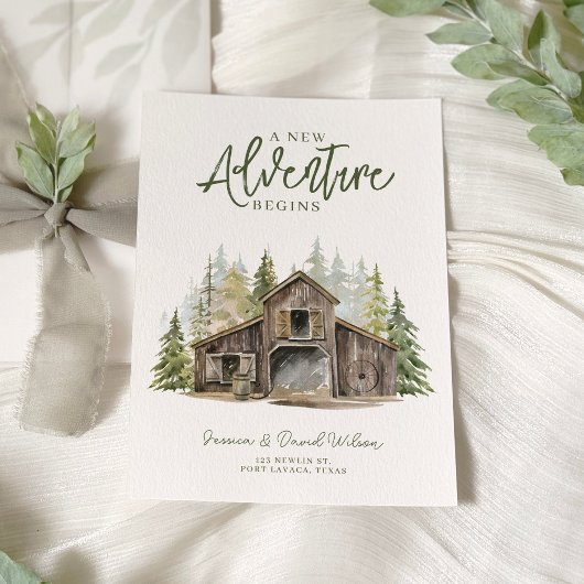 Invitation Nouvelle aventure commence Nouvelle maison Moving 