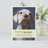 Invitation Nouvelle bannière verte pour hommes et femmes (Debout devant)