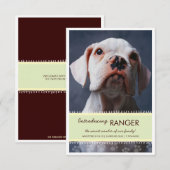 Invitation Nouvelle bannière verte pour hommes et femmes (Devant / Derrière)