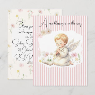 Invitation Nouvelle bénédiction Baby Shower Téléchargement nu