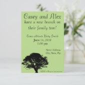 Invitation Nouvelle branche sur l'Invitation Baby shower de l (Debout devant)