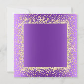 Invitation Nouvelle Confetti Pailletée Or Champaigne (Dos)