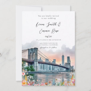 Invitation Nouvelle Destination Aquarelle Mariage Mariage Yor