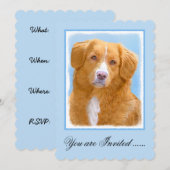 Invitation Nouvelle-Écosse Peinture de chien pour l'essayeur  (Devant / Derrière)