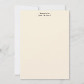 Invitation Nouvelle Fête des mariées bilingue chinoise asiati (Dos)