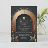 Invitation Nouvelle Fête des mariées en arche de ferme rustiq (Debout devant)