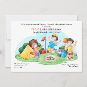 Invitation Nouvelle fête normale de naissance en plein air