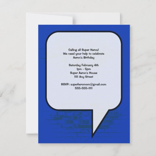 Invitation nouvelle graphique d'anniversaire (Dos)