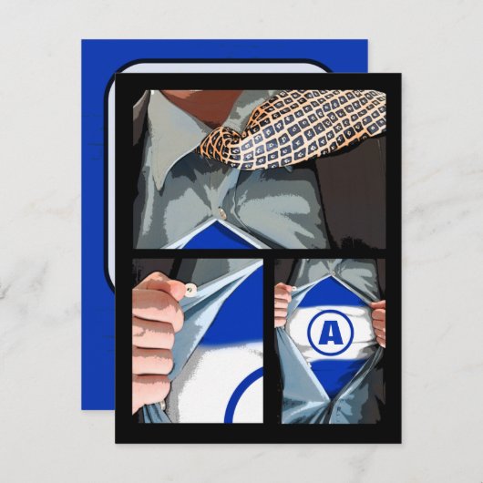 Invitation nouvelle graphique d'anniversaire (Devant / Derrière)