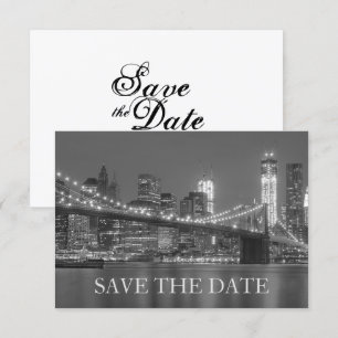 Invitation Nouvelle Horizon de New York Mariage à Brooklyn En