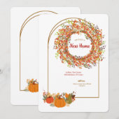 Invitation Nouvelle maison Automne (Devant / Derrière)