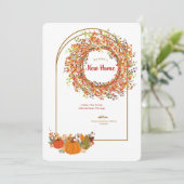 Invitation Nouvelle maison Automne (Debout devant)