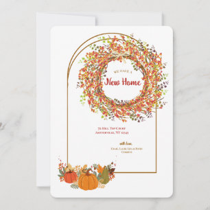 Invitation Nouvelle maison Automne