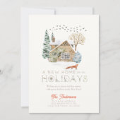 Invitation Nouvelle maison Cosy House Fox Noël (Devant)