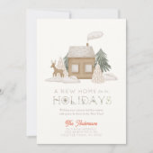 Invitation Nouvelle maison Cosy Winterscape Christmas Holiday (Devant)