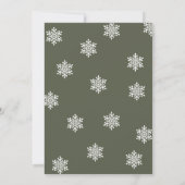 Invitation Nouvelle maison de chauffage Parti Snowy House (Dos)