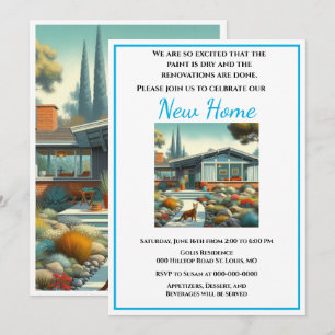 Invitation Nouvelle maison de style Mid Century Modern, penda