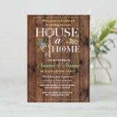 Invitation Nouvelle Maison Douce Maison Chaleureuse Invitatio (Debout devant)