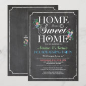 Invitation Nouvelle Maison Douce Maison Chauffante Tableau à  (Devant / Derrière)