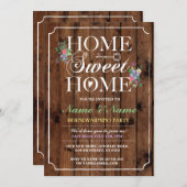 Invitation Nouvelle Maison Doux Maison Maison Chauffage Clé e (Devant / Derrière)