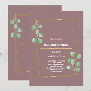 Invitation Nouvelle maison moderne automne fête de pendaison