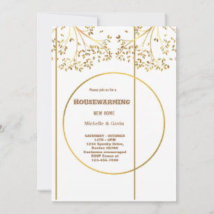 Invitation Nouvelle maison moderne automne pendaison de créma