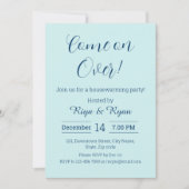 Invitation Nouvelle maison moderne Elegant Aqua House Party (Devant)