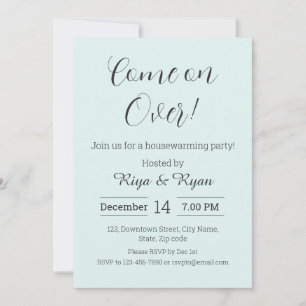 Invitation Nouvelle maison moderne Elegant Grey House Party
