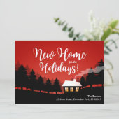Invitation Nouvelle maison pour la maison de vacances dans la (Debout devant)