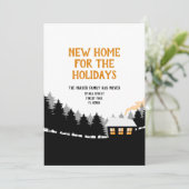 Invitation Nouvelle maison pour les vacances (Debout devant)