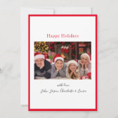 Invitation Nouvelle maison pour les vacances en mouvement (Dos)