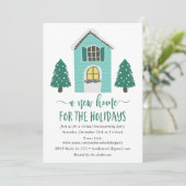 Invitation Nouvelle Maison Pour Les Vacances Ménage Virtuel (Debout devant)