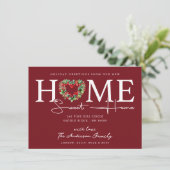 Invitation Nouvelle maison Sweet Home Vacances Moving Faire-p (Debout devant)