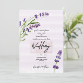 Invitation Nouvelle mode Levander Calligraphic Mariage (Debout devant)