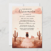 Invitation Nouvelle nature Maison Bois Boho ferme Quinceanera (Devant)