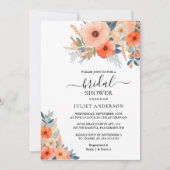 Invitation Nouvelle Orange les années 70 80s 90s Fête des mar (Devant)