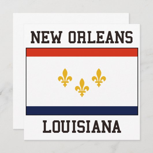 Invitation Nouvelle-Orléans (Devant / Derrière)